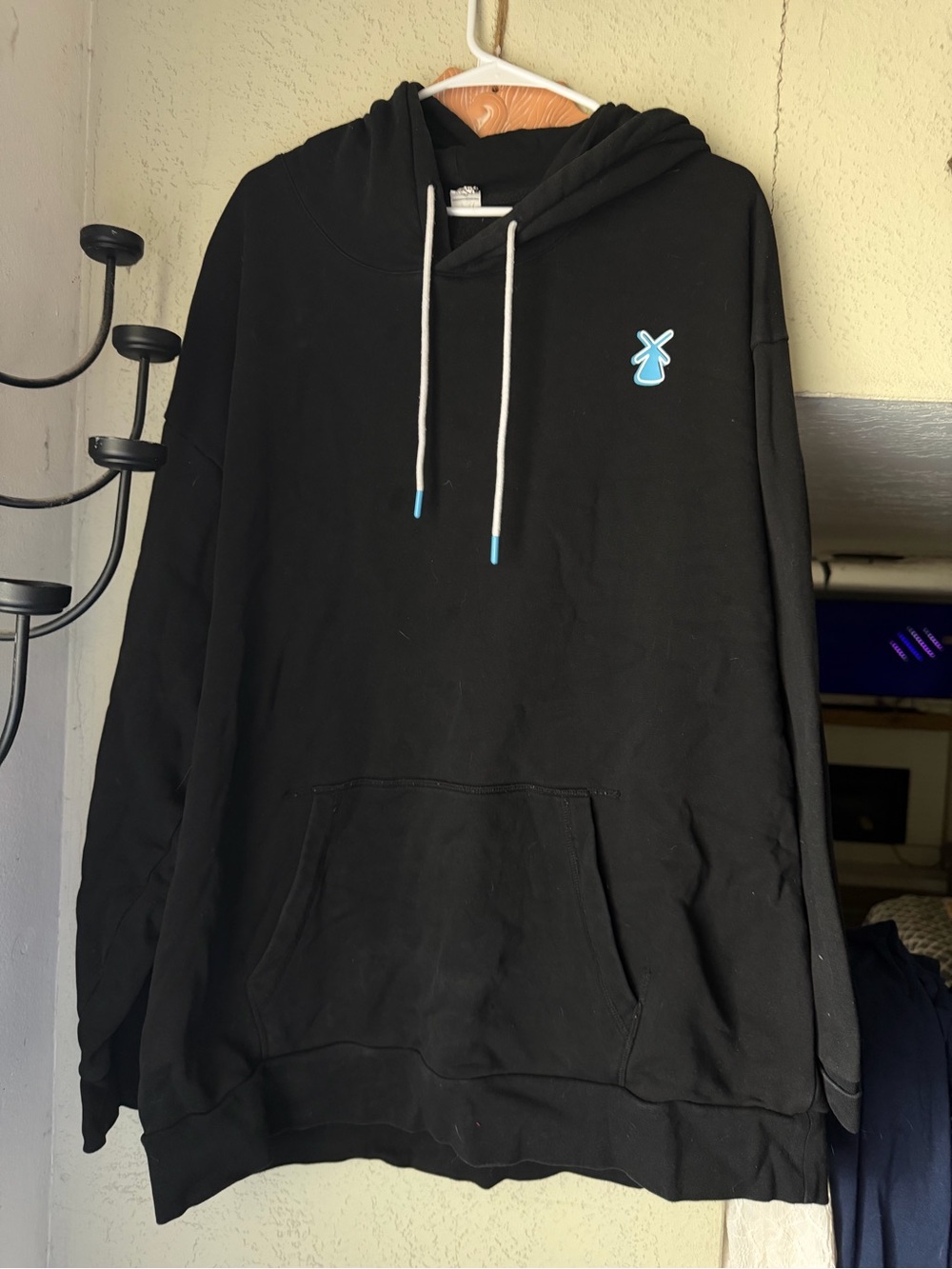 Dutch Bros hoodie w/ blue windmill